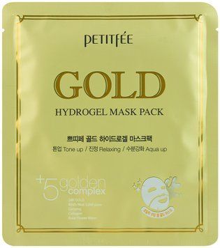 Маска гідрогелева для обличчя Petitfee&Koelf Gold Hydrogel Mask Pack +5 golden complex 30 мл 00-00015335 фото
