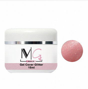 Гель камуфляжний для нарощення нігтів MG Nail UV Gel Glitter Cover 15 мл 00-00023607 фото