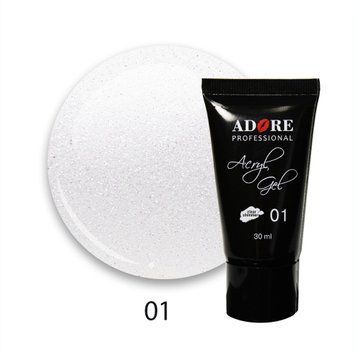 Акрил-гель ADORE Acryl Gel Shimmer №01 Moonlight 30 мл 00-00017713 фото