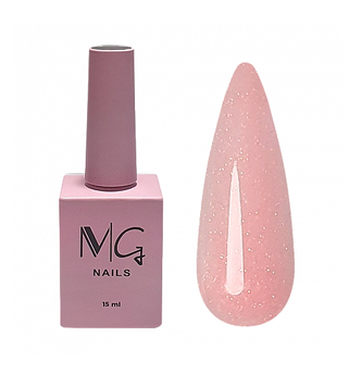 Основа камуфляжная для гель-лака MG Nail Сover Base №39 Бежево-розовый с микроблеском 15 мл 00-00024843 фото