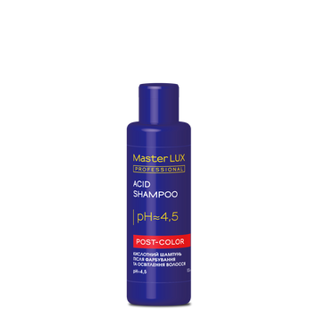 Шампунь кислотный после окрашивания волос Master LUX Professional Acid Shampoo Post Color 100 мл 00-00019246 фото