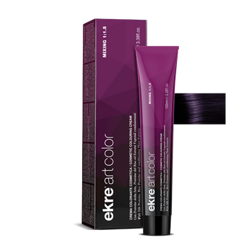 Крем-краска для волос EKRE Art Color Cream №2/20 Violet Very Dark Brown 100 мл 00-00017250 фото
