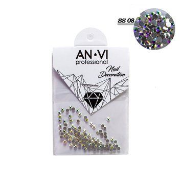 Стрази для дизайну нігтів Swarovski ANVI Professional Crystal Pixie №SS08 100 шт 00-00008545 фото