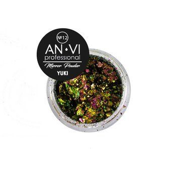 Зеркальная пудра ANVI Professional YUKI №12 Bronze Sunglowt 1.2 г. 00-00008530 фото