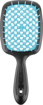 Щітка для волосся Janeke Superbrush Чорно-блакитна 00-00020302 фото