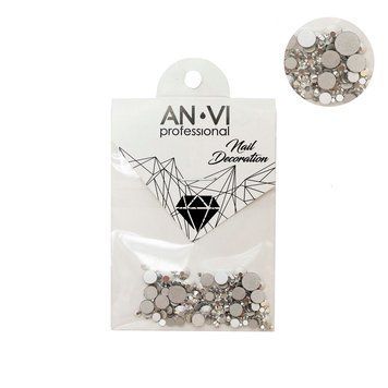 Стразы сваровски ANVI Professional MIX серебряные №13 200 шт 00-00000889 фото