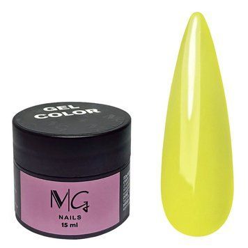 Гель цветной для ногтей MG Nail Color Gel №02 Желтый 15 мл 00-00024518 фото