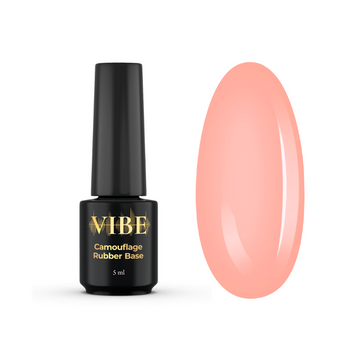 Основа камуфлююча для гель-лаку VIBE Rubber Base Color №19 Rojo Dus 5 мл 00-00018713 фото