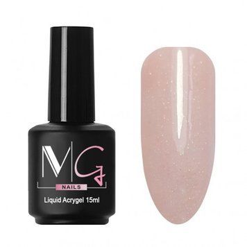 Акрил-гель жидкий MG Nail Liquid Acrygel №07 Розовый с микроблеском 15 мл 00-00021601 фото