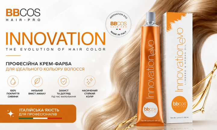 Крем-фарба для волосся BBCOS Innovation EVO Professional Hair Color