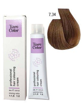Крем-краска для волос Tiare Color №7.34 Golden copper blonde 60 мл 00-00012549 фото