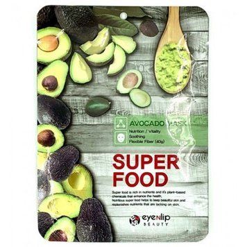 Маска тканевая для лица с экстрактом авокадо Eyenlip Super Food Avocado Mask 23 мл 00-00018471 фото