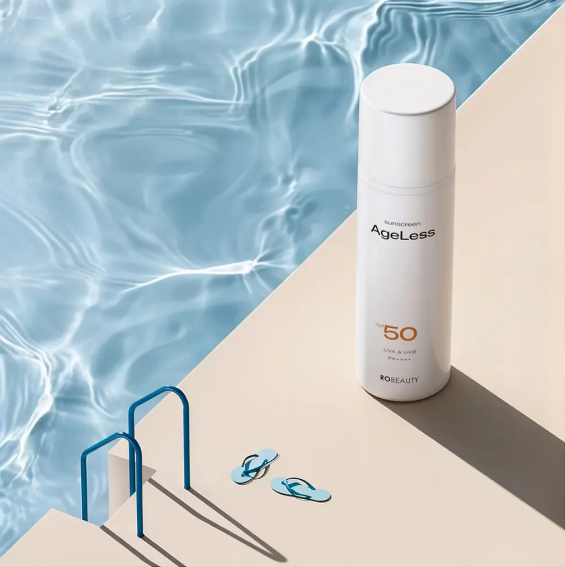 Сонцезахисний антивіковий крем для обличчя Robeauty SPF 50 Ageless Sunscreen 50 г 00-00027608 фото