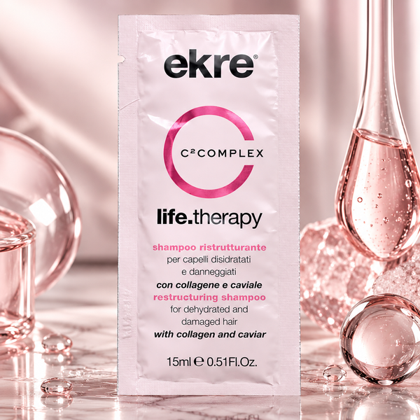 Шампунь для реконструкции поврежденных волос EKRE Life.Therapy Shampoo 15 мл 00-00018001 фото
