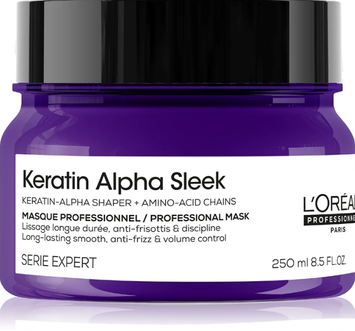 Маска для гладкости пушистых волос L'Oreal Professionnel Keratin Alpha Sleek Mask 250 мл 00-00027299 фото