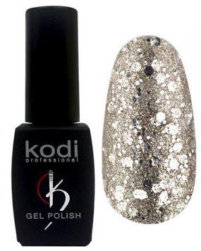 Гель-лак для ногтей Kodi Professional Shine №SH010 Холодное золото с глиттером 8 мл 00-00004205 фото