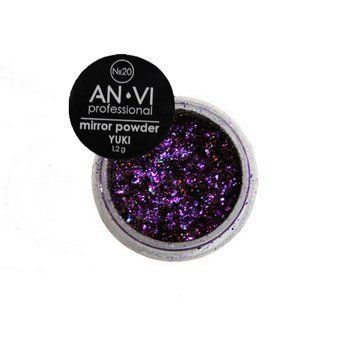 Дзеркальна пудра ANVI Professional YUKI №20 Legendary Purple 1.2 г 00-00008537 фото