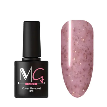 Основа камуфляжна для гель-лаку MG Nail Сover Base №53 Бузковий з поталлю 8 мл 00-00022127 фото