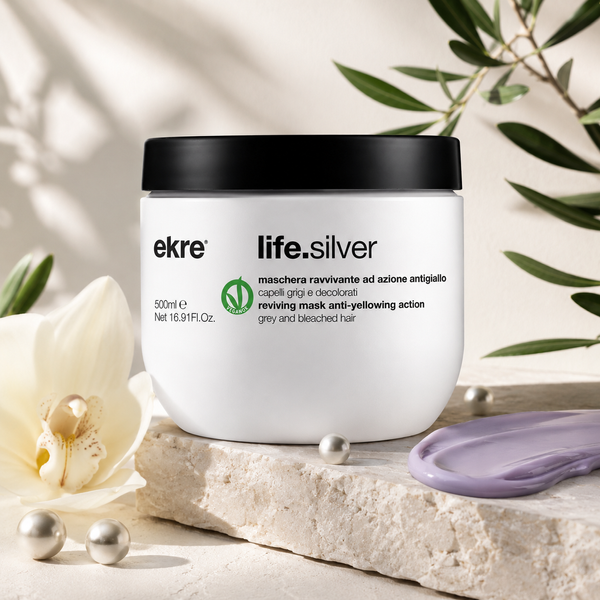 Маска антижелтая для волос EKRE Life.Silver Mask 500 мл 00-00017352 фото