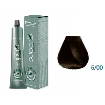 Краска для волос безаммиачная Pro.Color Super B Hair Color Cream №5.00 Intensiv Light Brown 100 мл 00-00021230 фото