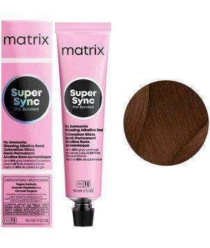 Крем-краска безаммиачная Matrix Super Sync Pre-Bonded №6N Dark blond natural 90 мл 00-00024980 фото