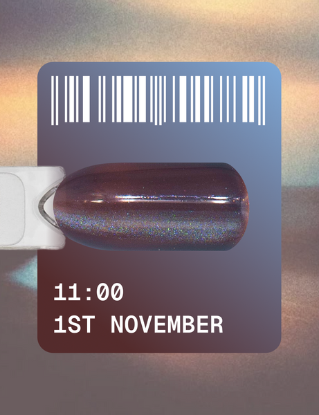 Гель-лак для нігтів ADORE Gel Polish Сat's Eye 1st November №11:00 Коричнево-блакитний 12 мл 00-00027768 фото
