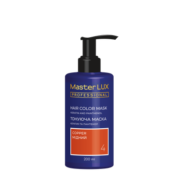 Маска тонирующая для волос Master LUX Professional Hair Color Mask №4 Copper 200 мл 00-00024053 фото
