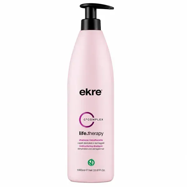Шампунь для реконструкции повреждённых волос EKRE Life.Therapy Shampoo 1000 мл