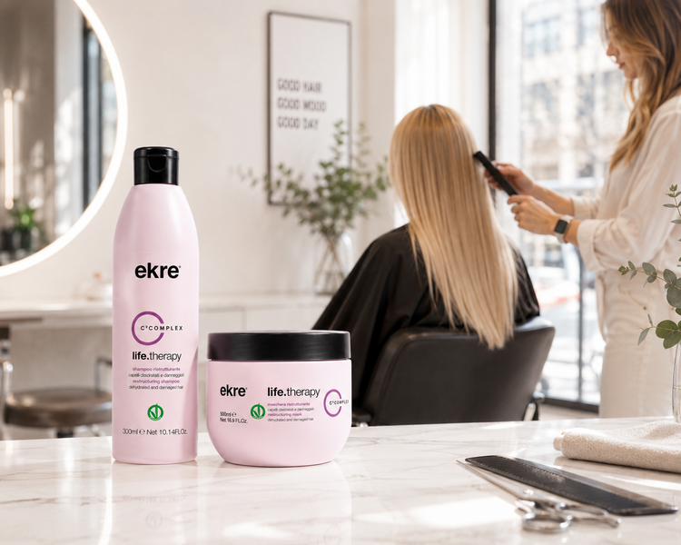 Шампунь для реконструкции поврежденных волос EKRE Life.Therapy Shampoo 1000 мл 00-00017334 фото