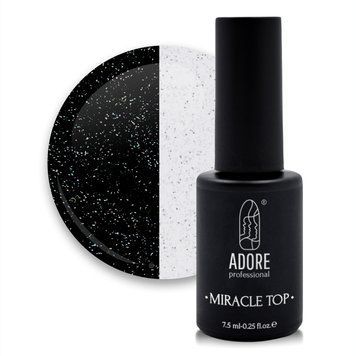 Закріплювач для гель-лаку ADORE Miracle Top №4 Silver Shimmer 7,5 мл 00-00017971 фото