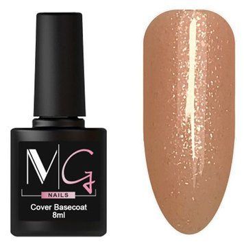 Основа камуфляжная для гель-лака MG Nail Сover Basecoat №12 Рыжевато-коричневый с микроблеском 8 мл 00-00021561 фото