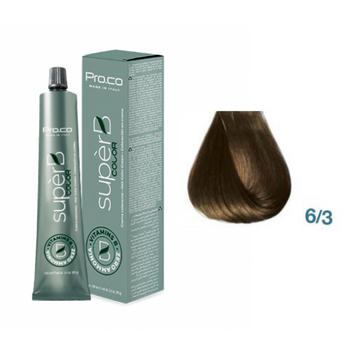 Краска для волос безаммиачная Pro.Color Super B Hair Color Cream №6.3 Dark Golden Blond 100 мл 00-00021239 фото