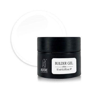 Гель будівельний ADORE Builder Gel №04 Extra White 15 мл 00-00017762 фото