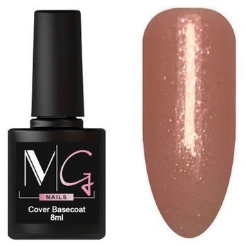 Основа камуфляжная для гель-лака MG Nail Сover Basecoat №14 Коричневый с микроблеском 8 мл 00-00021563 фото
