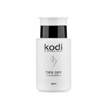Жидкость для снятия искусственных ногтей Kodi Professional Tips Off 160 мл 00-00006249 фото