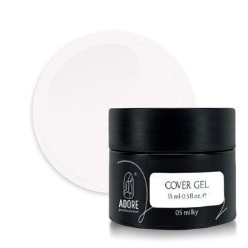 Гель для нарощення ADORE Cover Gel №05 Milky 15 мл 00-00017760 фото