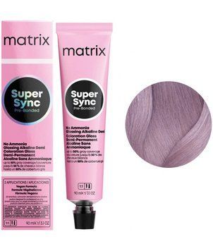 Крем-краска безаммиачная Matrix Super Sync Pre-Bonded №8V Light blonde purple 90 мл 00-00024987 фото