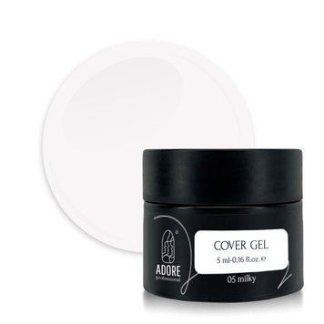 Гель для нарощення ADORE Cover Gel №05 Milky 5 мл 00-00017768 фото