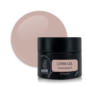 Гель для нарощення ADORE Cover Gel №07 Brown 15 мл 00-00019066 фото