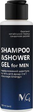 Шампунь та гель для душу парфумований MG Nail Shampoo & Shower Gel For Men Sauvage Energy 100 мл 00-00025100 фото