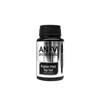 Фінішне покриття з матовим ефектом ANVI Professional Rubber Matt Top Gel 30 мл 00-00008548 фото