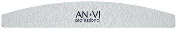 Пилка для нігтів ANVI Professional сіра напівкругла 180/240 00-00009589 фото