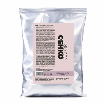 Порошок для висвітлення (пакет) C:EHKO "Білий" Color Cocktail Ecobleach White 500 г 00-00000640 фото