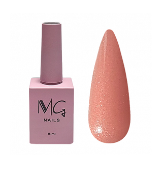 Основа камуфляжная для гель-лака MG Nail Сover Basecoat №12 Рыжевато-коричневый с микроблеском 15 мл 00-00024829 фото