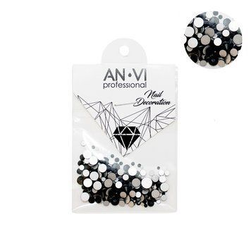 Камінці сваровських ANVI Professional MIX чорні №18 200 шт 00-00000894 фото