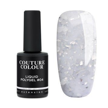 Полігель рідкий Couture Color Liquid Polygel №04 Молочний з пластівцями 9 мл 00-00024687 фото