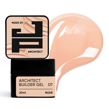 Гель для ногтей густой Jerden Proff Architect Builder Gel №07 Nude 20 мл 00-00026674 фото