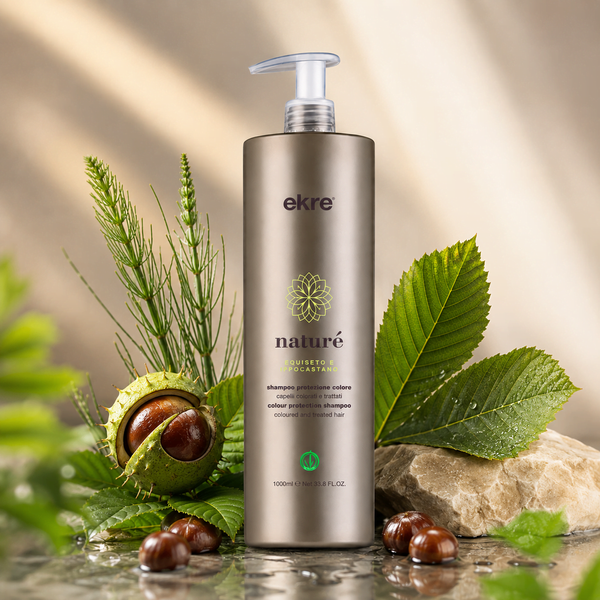 Шампунь для окрашенных волос с экстрактом каштана EKRE Nature Shampoo 1000 мл 00-00017371 фото