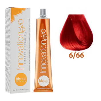 Крем-краска для волос BBCos Innovation Evo №6/66 Blonde Dark Red Intence 100 мл 00-00024199 фото