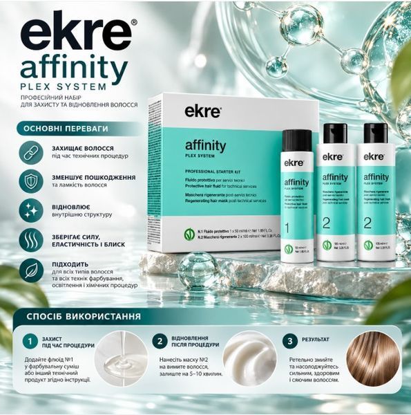 Набір міні для волосся Ekre Affinity Plex System Kit Mini Size 00-00027797 фото